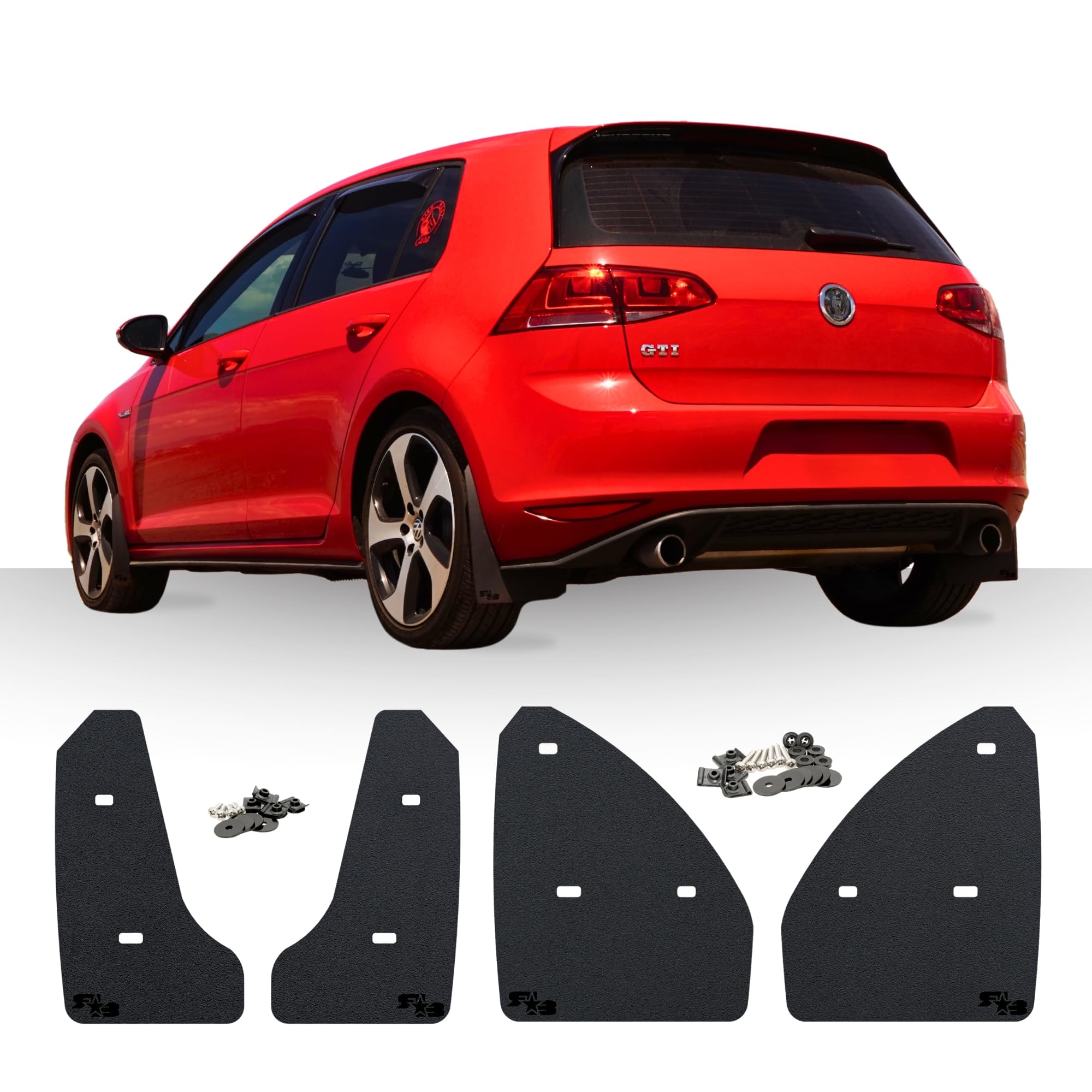 Amazon.com: RokBlokz Mud Flaps for 2015-2021 MK7 Volkswagen Golf